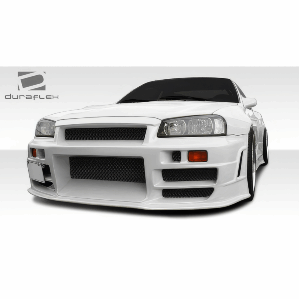 1989-1994 Nissan Skyline 2DR R32 Duraflex R324 Conversion Front Bumper - 1 Piece - Image 2