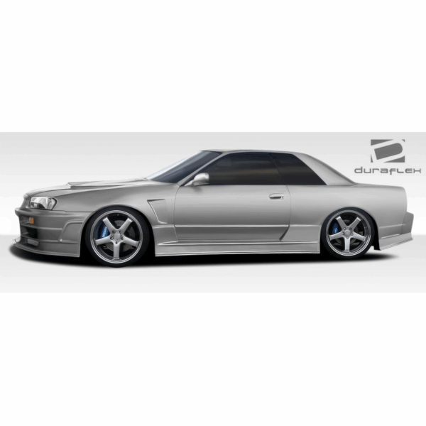 1989-1994 Nissan Skyline 2DR R32 Duraflex R324 Conversion Side Skirts Rocker Panels - 2 Piece - Image 2