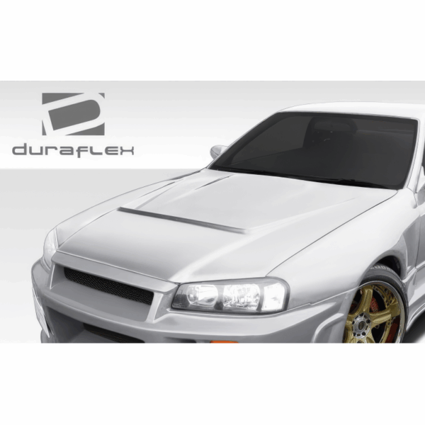 1989-1994 Nissan Skyline 2DR R32 Duraflex R324 Conversion Hood - 1 Piece - Image 2