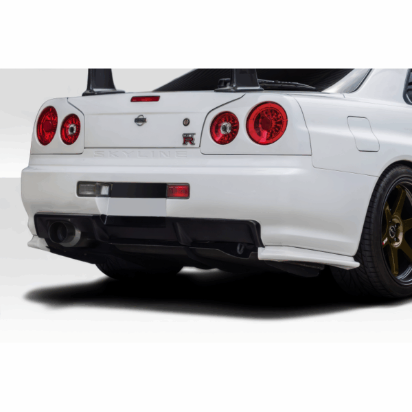 1999-2002 Nissan Skyline R34 2DR Duraflex Estra Rear Bumper - 1 Piece - Image 2