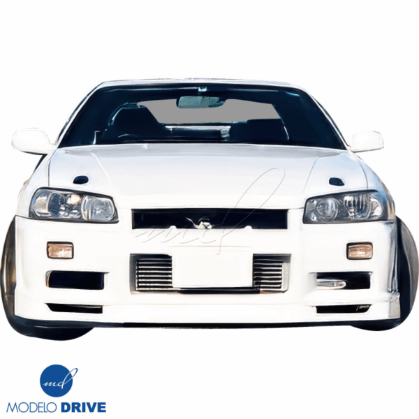 ModeloDrive FRP URA TR Front Bumper > Nissan Skyline (R34) GTS 1999-2004 > 2/4dr - Image 5