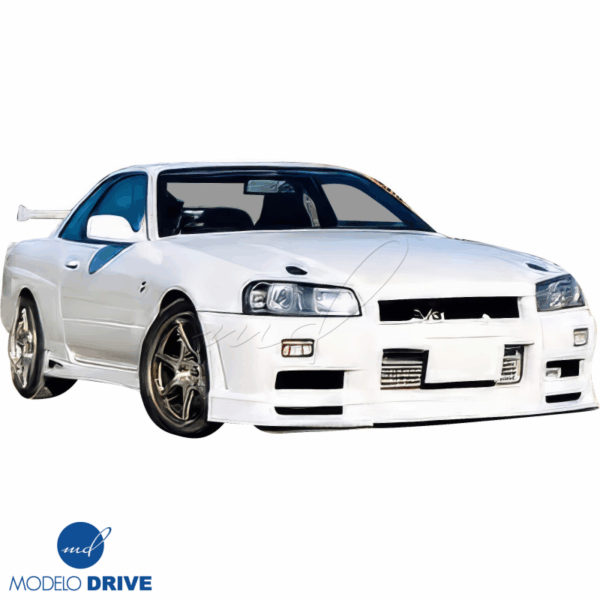 ModeloDrive FRP URA TR Front Bumper > Nissan Skyline (R34) GTS 1999-2004 > 2/4dr - Image 6