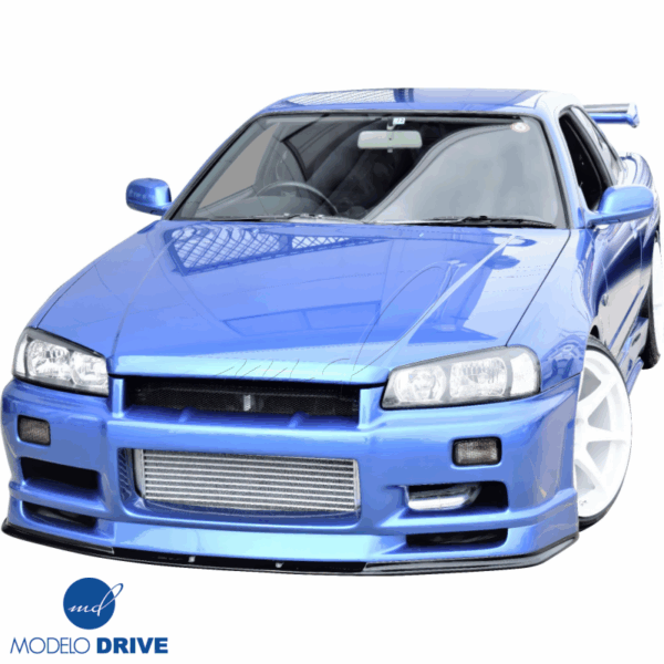 ModeloDrive FRP URA TR Front Bumper > Nissan Skyline (R34) GTS 1999-2004 > 2/4dr - Image 27