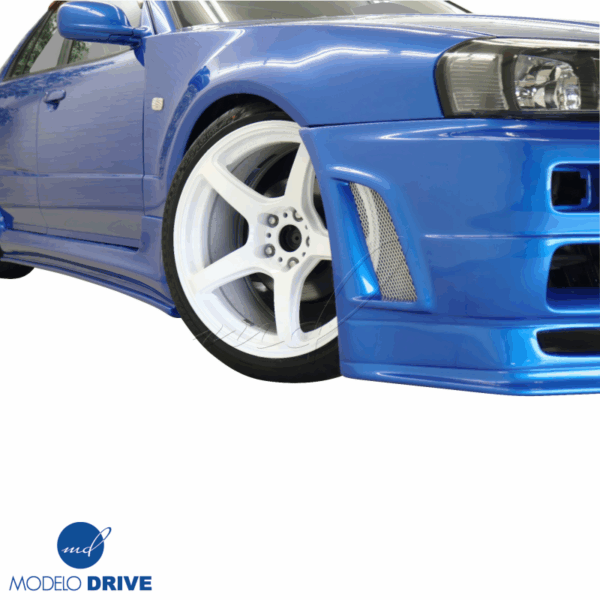 ModeloDrive FRP URA TR Front Bumper > Nissan Skyline (R34) GTS 1999-2004 > 2/4dr - Image 35