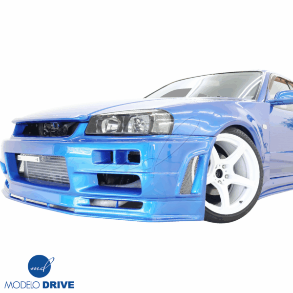 ModeloDrive FRP URA TR Front Bumper > Nissan Skyline (R34) GTS 1999-2004 > 2/4dr - Image 37