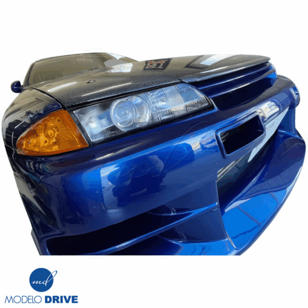 ModeloDrive Carbon Fiber OER GTR Hood Brow Accent > Nissan Skyline (R32) 1990-1994 - Image 3