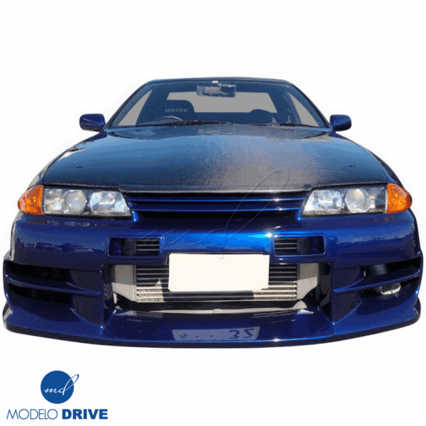 ModeloDrive Carbon Fiber OER GTR Hood Brow Accent > Nissan Skyline (R32) 1990-1994 - Image 4