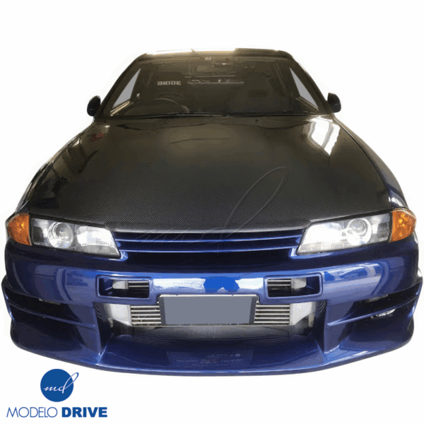 ModeloDrive Carbon Fiber OER GTR Hood Brow Accent > Nissan Skyline (R32) 1990-1994 - Image 6