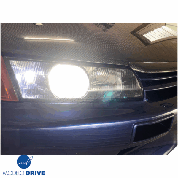 ModeloDrive Carbon Fiber OER GTR Hood Brow Accent > Nissan Skyline (R32) 1990-1994 - Image 7
