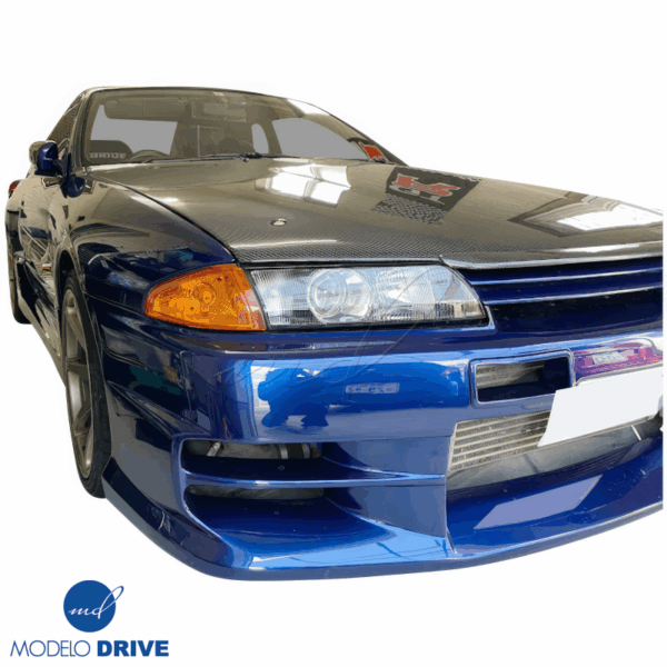 ModeloDrive Carbon Fiber OER GTR Hood Brow Accent > Nissan Skyline (R32) 1990-1994 - Image 8