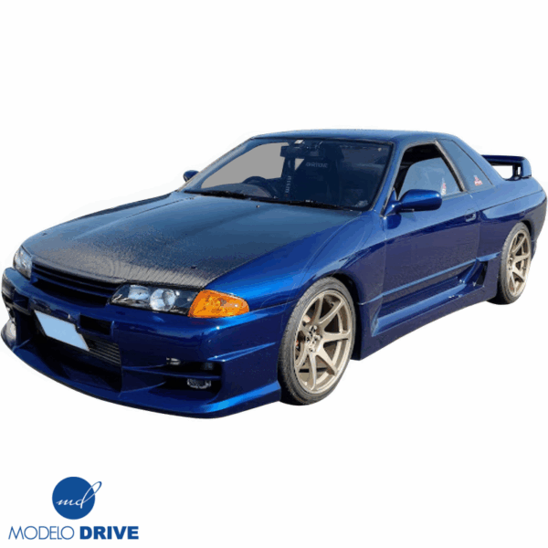 ModeloDrive Carbon Fiber OER GTR Hood Brow Accent > Nissan Skyline (R32) 1990-1994 - Image 10