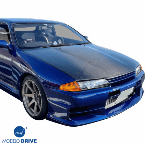 ModeloDrive Carbon Fiber OER GTR Hood Brow Accent > Nissan Skyline (R32) 1990-1994 - Image 13