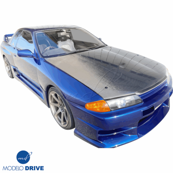 ModeloDrive Carbon Fiber OER GTR Hood Brow Accent > Nissan Skyline (R32) 1990-1994 - Image 17