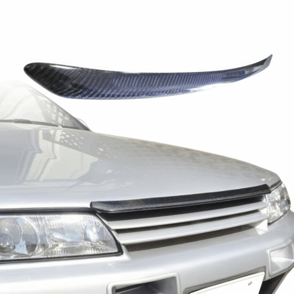 ModeloDrive Carbon Fiber OER GTR Hood Brow Accent > Nissan Skyline (R32) 1990-1994 - Image 18