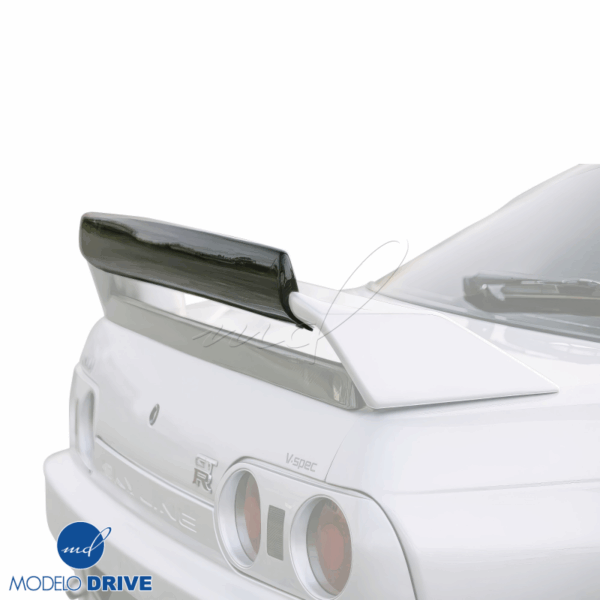 ModeloDrive Carbon Fiber RDAN Trunk Spoiler Wing Gurney Flap > Nissan Skyline (R32) 1990-1994 - Image 2