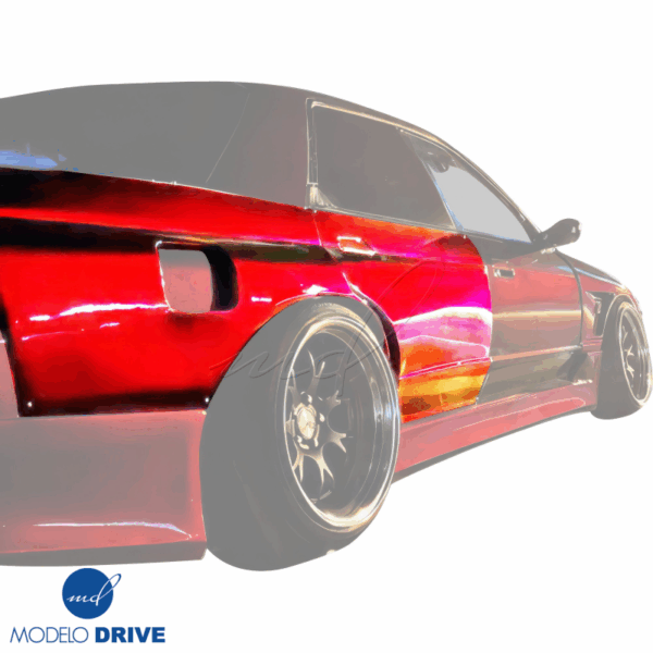 ModeloDrive FRP CFAC Wide Body Fenders (rear) 4pc > Nissan Skyline (R32) 1990-1994 > 4dr Sedan - Image 2