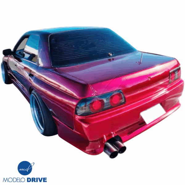 ModeloDrive FRP CFAC Wide Body Fenders (rear) 4pc > Nissan Skyline (R32) 1990-1994 > 4dr Sedan - Image 4