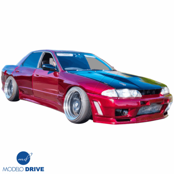 ModeloDrive FRP CFAC Wide Body Fenders (rear) 4pc > Nissan Skyline (R32) 1990-1994 > 4dr Sedan - Image 10
