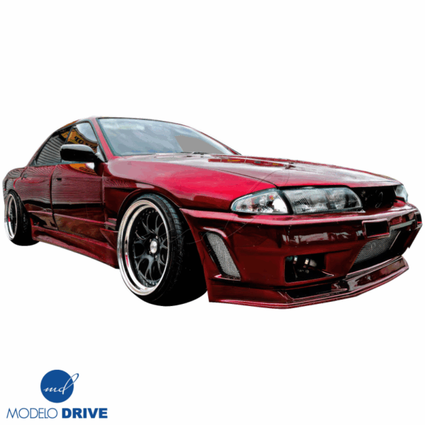 ModeloDrive FRP CFAC Wide Body Fenders (rear) 4pc > Nissan Skyline (R32) 1990-1994 > 4dr Sedan - Image 12