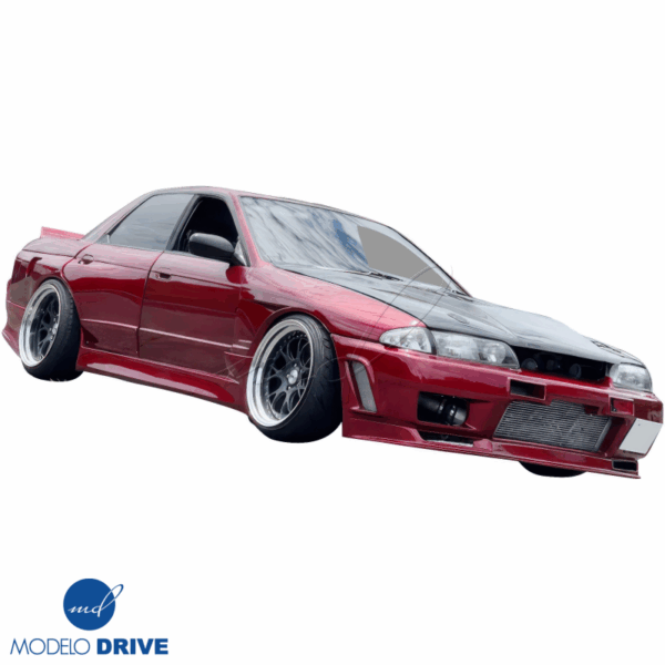 ModeloDrive FRP CFAC Wide Body Fenders (rear) 4pc > Nissan Skyline (R32) 1990-1994 > 4dr Sedan - Image 13