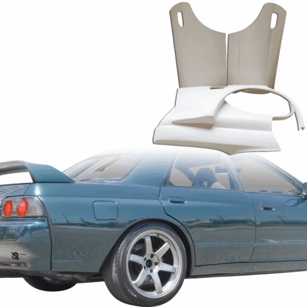 ModeloDrive FRP CFAC Wide Body Fenders (rear) 4pc > Nissan Skyline (R32) 1990-1994 > 4dr Sedan - Image 15