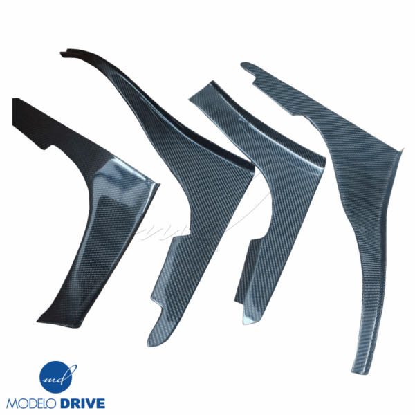 ModeloDrive Carbon Fiber TB GTR Canards 4pc > Nissan Skyline (R32) 1990-1994 - Image 3