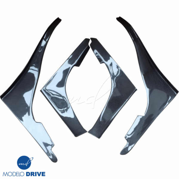 ModeloDrive Carbon Fiber TB GTR Canards 4pc > Nissan Skyline (R32) 1990-1994 - Image 5