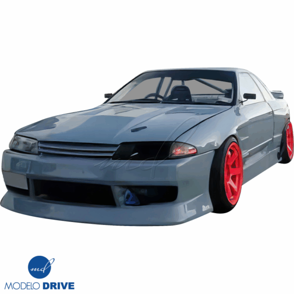 ModeloDrive Carbon Fiber Ram-Air Headlight Housing (left) > Nissan Skyline (R32) 1990-1994 - Image 2