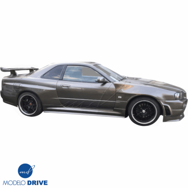 ModeloDrive FRP GTR Style Wide Body 50mm Fenders (rear) 3pc > Nissan Skyline (R34) GTS 1999-2004 > 2dr Coupe - Image 6