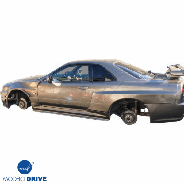 ModeloDrive FRP GTR Style Wide Body 50mm Fenders (rear) 3pc > Nissan Skyline (R34) GTS 1999-2004 > 2dr Coupe - Image 7