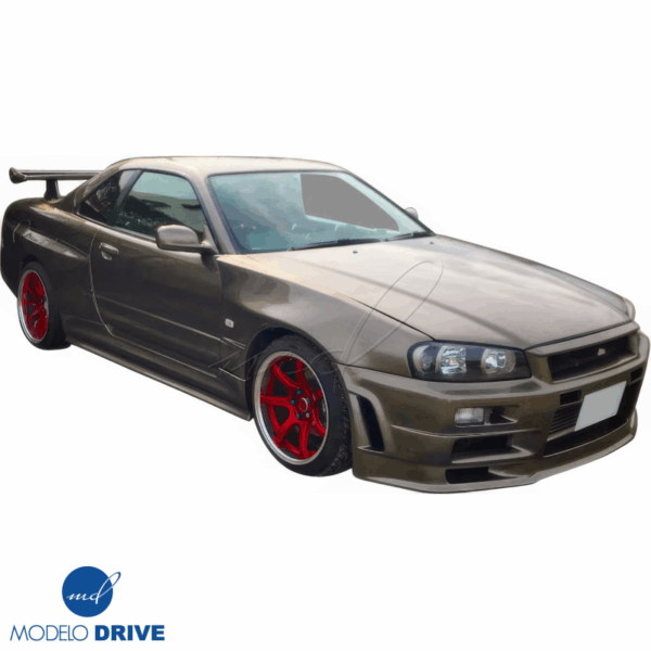 ModeloDrive FRP GTR Style Wide Body 50mm Fenders (rear) 3pc > Nissan Skyline (R34) GTS 1999-2004 > 2dr Coupe - Image 10