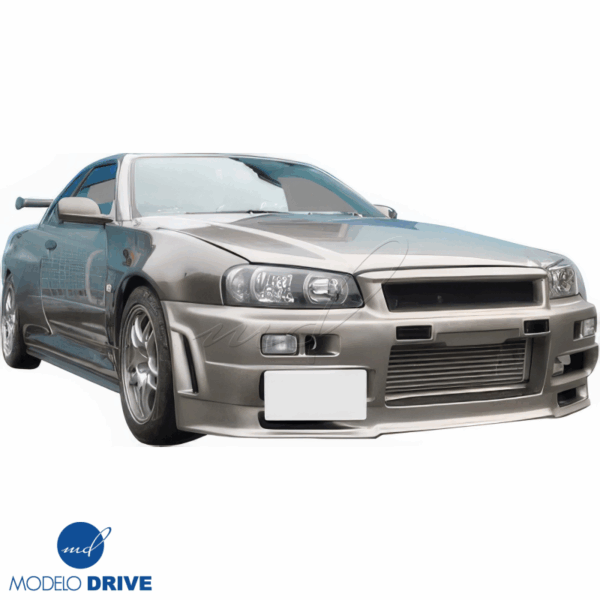 ModeloDrive FRP GTR Style Wide Body 50mm Fenders (rear) 3pc > Nissan Skyline (R34) GTS 1999-2004 > 2dr Coupe - Image 13