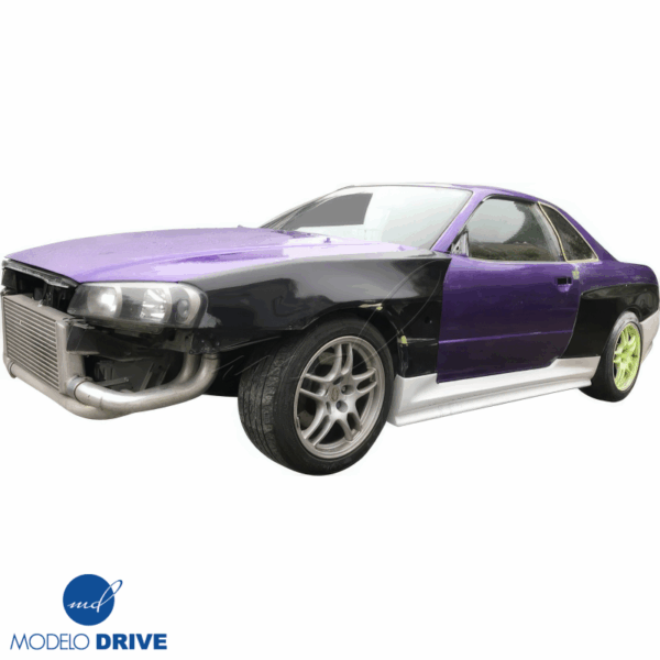 ModeloDrive FRP GTR Style Wide Body 50mm Fenders (rear) 3pc > Nissan Skyline (R34) GTS 1999-2004 > 2dr Coupe - Image 14
