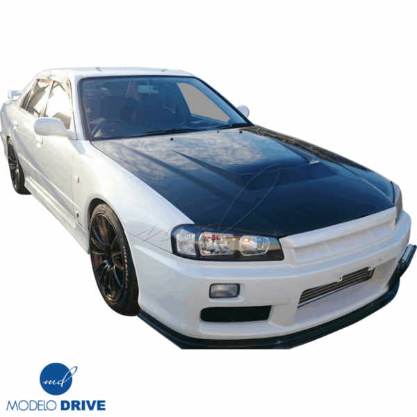 ModeloDrive Carbon Fiber EBEA Hood > Nissan Skyline (R34) GTS 1999-2004 - Image 8