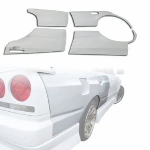 ModeloDrive FRP URA Wide Body Fenders (rear) 4pc > Nissan Skyline (R34) GTS 1999-2004 > 4dr Sedan