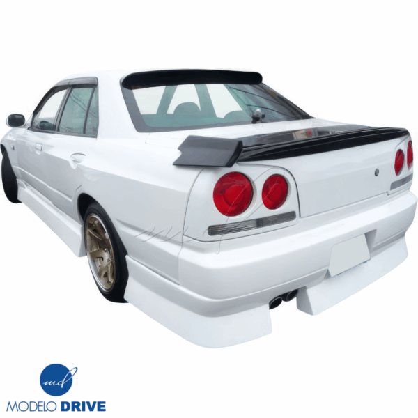 ModeloDrive FRP URA Wide Body Fenders (rear) 4pc > Nissan Skyline (R34) GTS 1999-2004 > 4dr Sedan - Image 4