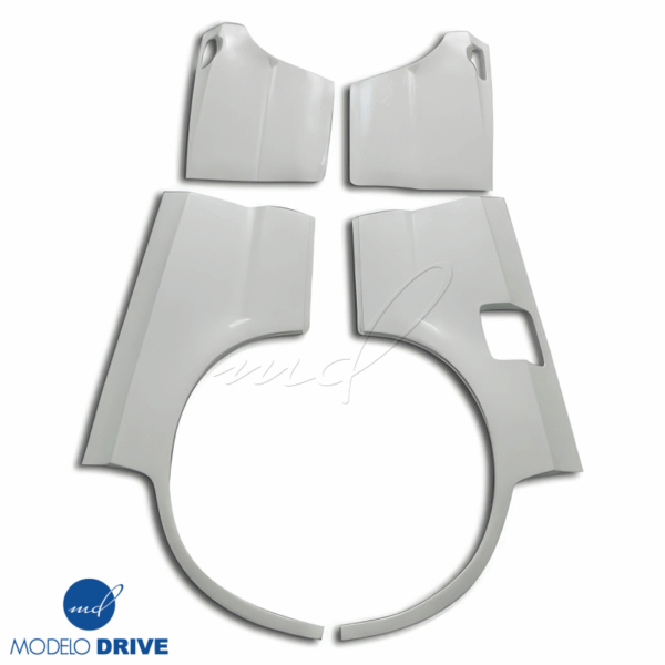 ModeloDrive FRP URA Wide Body Fenders (rear) 4pc > Nissan Skyline (R34) GTS 1999-2004 > 4dr Sedan - Image 9