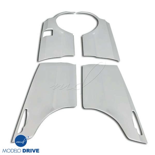 ModeloDrive FRP URA Wide Body Fenders (rear) 4pc > Nissan Skyline (R34) GTS 1999-2004 > 4dr Sedan - Image 10
