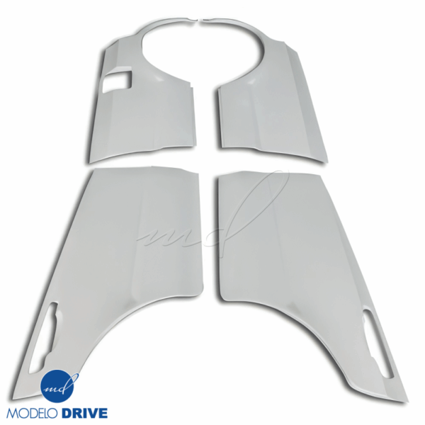 ModeloDrive FRP URA Wide Body Fenders (rear) 4pc > Nissan Skyline (R34) GTS 1999-2004 > 4dr Sedan - Image 11