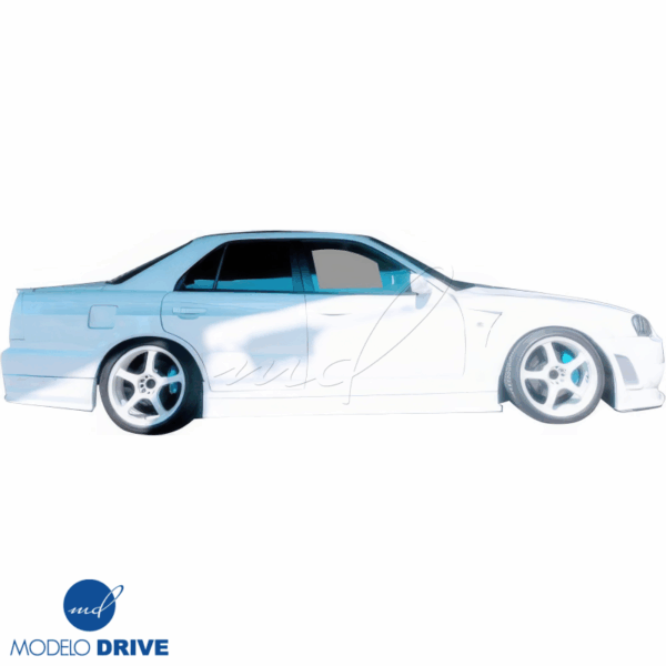 ModeloDrive FRP URA Wide Body Fenders (rear) 4pc > Nissan Skyline (R34) GTS 1999-2004 > 4dr Sedan - Image 14