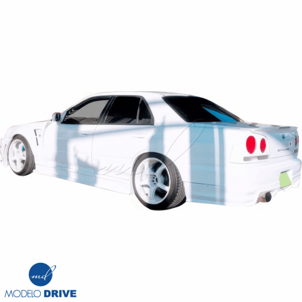 ModeloDrive FRP URA Wide Body Fenders (rear) 4pc > Nissan Skyline (R34) GTS 1999-2004 > 4dr Sedan - Image 17