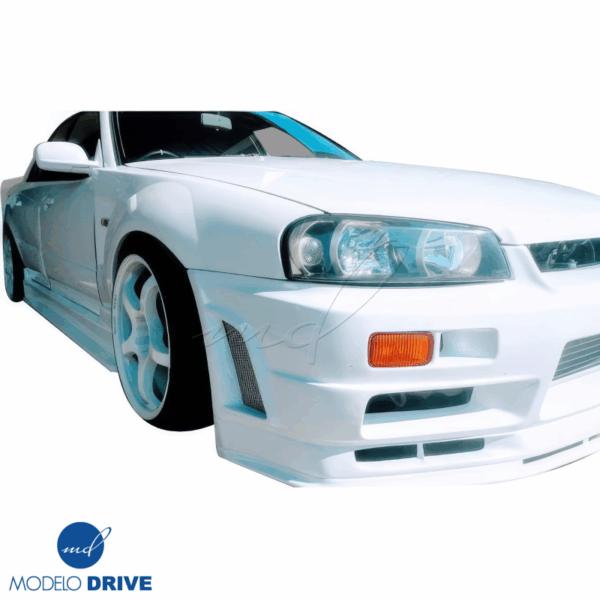 ModeloDrive FRP URA Wide Body Fenders (rear) 4pc > Nissan Skyline (R34) GTS 1999-2004 > 4dr Sedan - Image 22