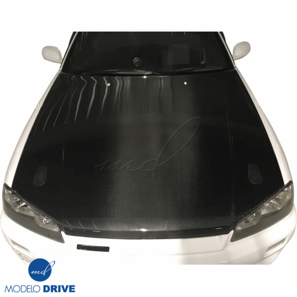 ModeloDrive Carbon Fiber OER Hood > Nissan Skyline (R34) GTS 1999-2004 - Image 2