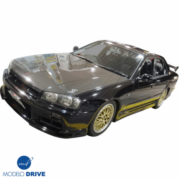 ModeloDrive Carbon Fiber OER Hood > Nissan Skyline (R34) GTS 1999-2004 - Image 8