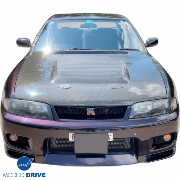 ModeloDrive Carbon Fiber DMA D1 Hood > Nissan Skyline (R33) GTS 1993-1995 - Image 2