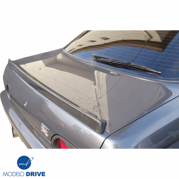 ModeloDrive Carbon Fiber OER GTR Bootlid Spoiler Wing (lower) > Nissan Skyline (R32) 1990-1994 > 2dr Coupe - Image 2