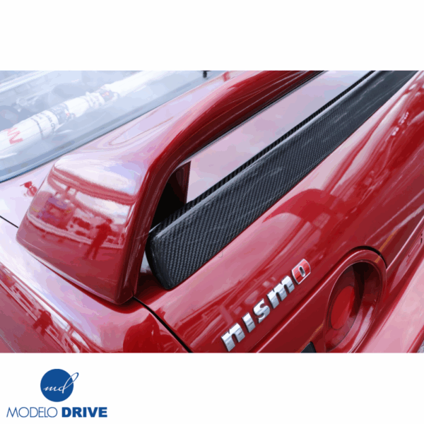 ModeloDrive Carbon Fiber OER GTR Bootlid Spoiler Wing (lower) > Nissan Skyline (R32) 1990-1994 > 2dr Coupe - Image 7