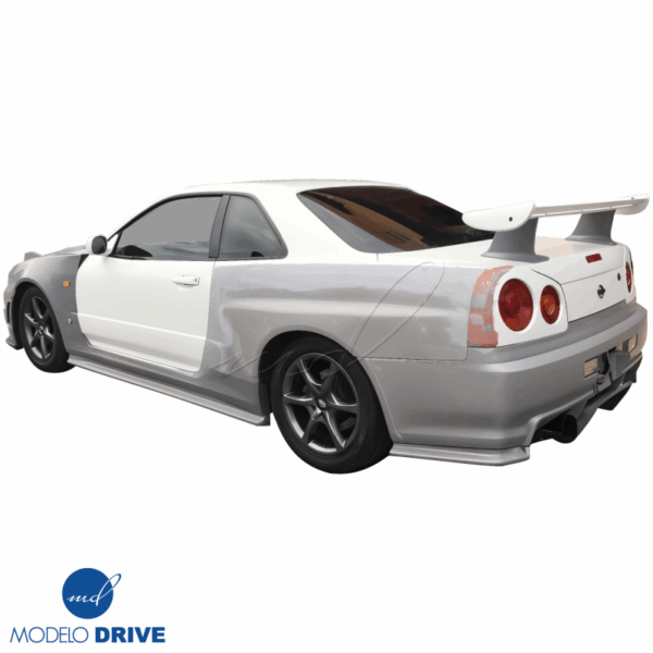 ModeloDrive FRP GTR Conversion Fenders (rear) > Nissan Skyline (R34) GTS 1999-2004 > 2dr Coupe - Image 3