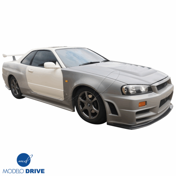 ModeloDrive FRP GTR Conversion Fenders (rear) > Nissan Skyline (R34) GTS 1999-2004 > 2dr Coupe - Image 4