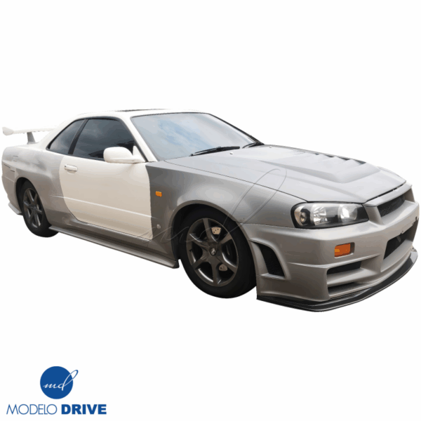 ModeloDrive FRP GTR Conversion Fenders (rear) > Nissan Skyline (R34) GTS 1999-2004 > 2dr Coupe - Image 5